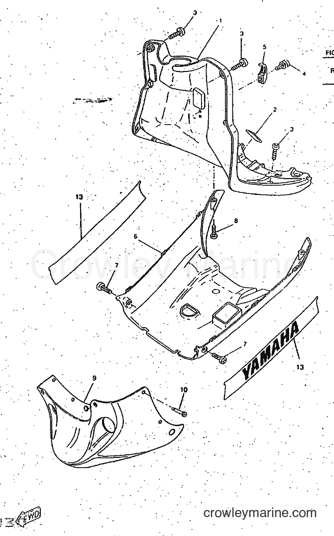 1997 Scooter CW50RSP - CW50RSP (4UR7) [999] - LEG SHIELD