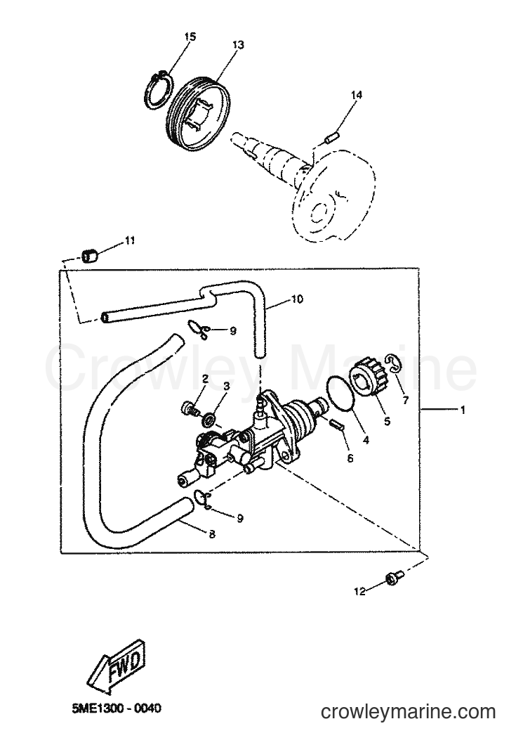 2000 Scooter YQ100 - YQ100 (5ME1) [060] - OIL PUMP