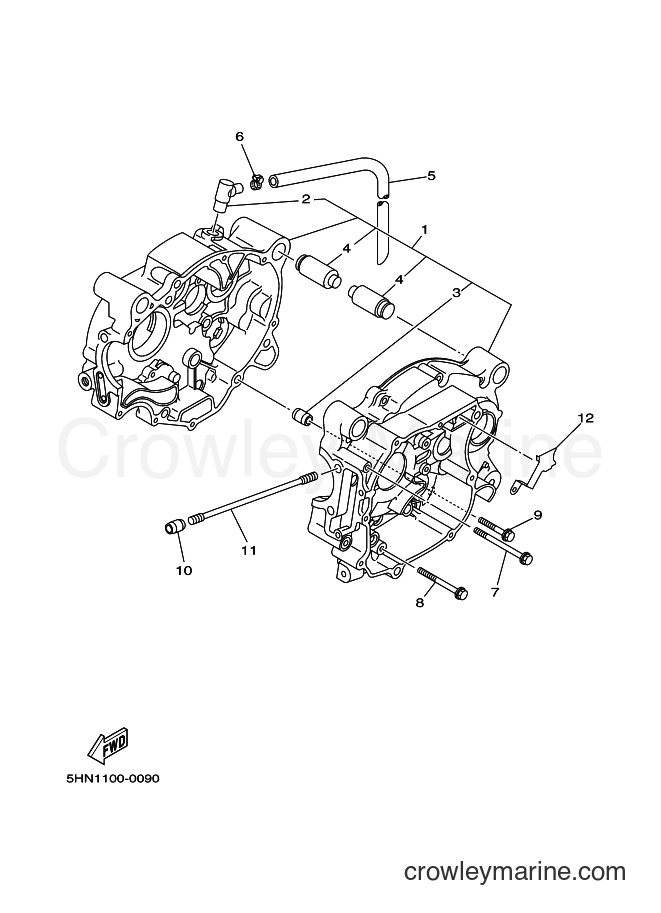 2000 Dirt Bike TTR90 - TTR90 (5HN3) [090] - CRANKCASE