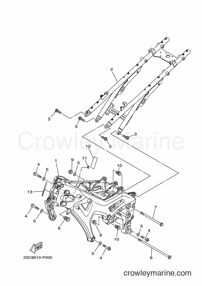 2017 Street Bike MT-09TRA - MT-09TRA (2SCS) [010] - FRAME