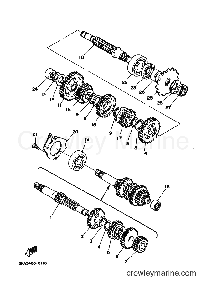 Yamaha Motors RX-K (3KA9) [010] - TRANSMISSION