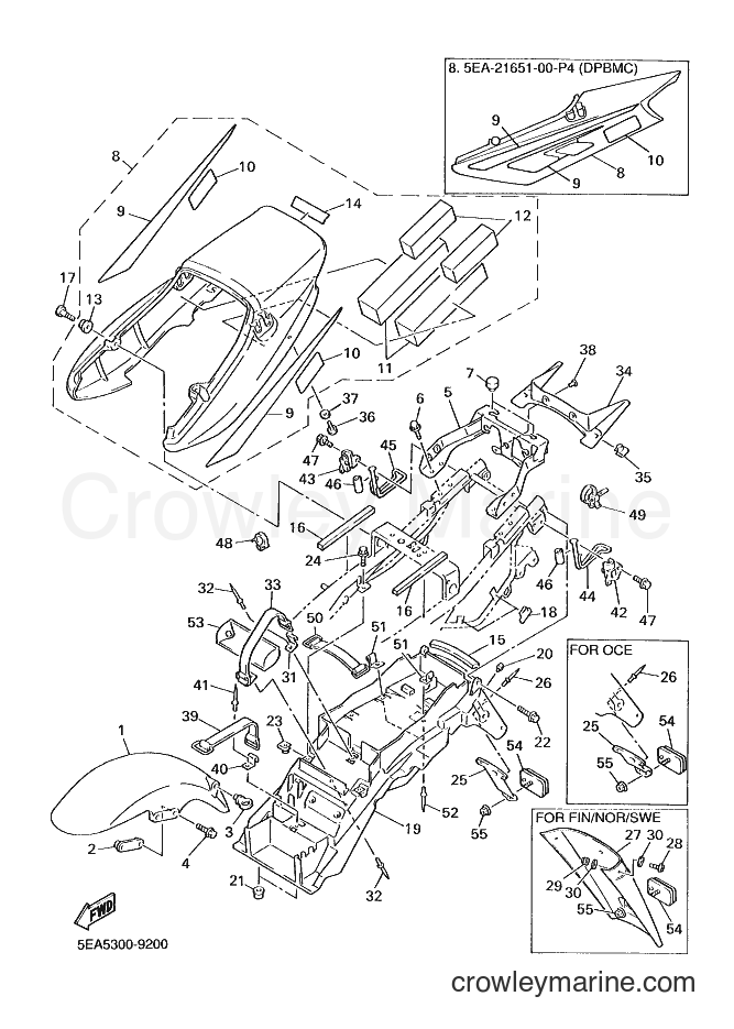 1999 Street Bike XJR1300SP - XJR1300SP (5EA5) [030] - FENDER
