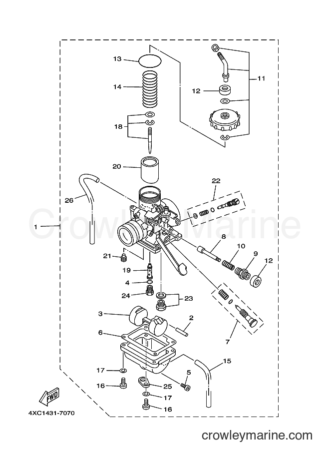 1998 Maxi-Scooter STR126A - STR126A (5BD1) [010] - CARBURETOR