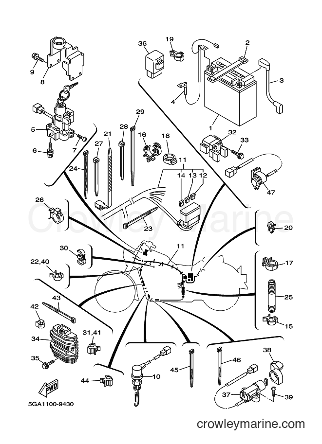 Yamaha Motors XV1600AT (5GA3) [010] - ELECTRICAL 2