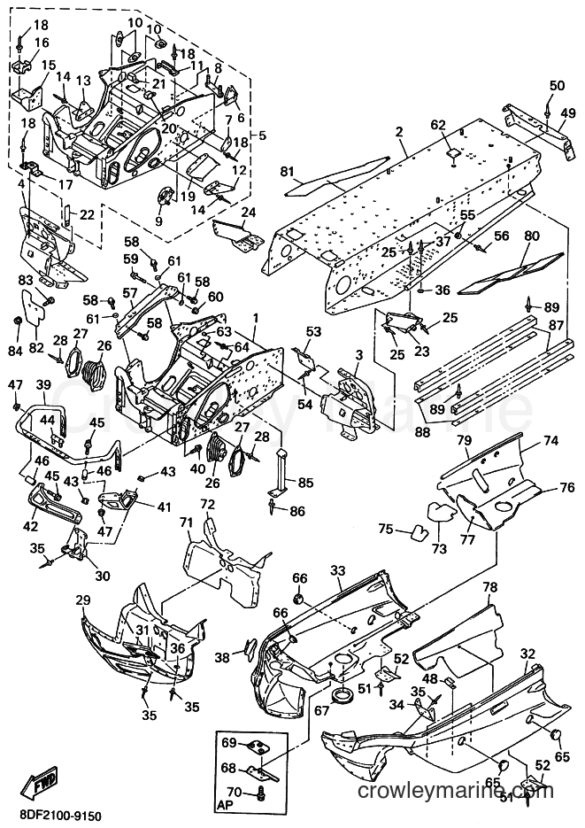Yamaha Motors SRX600S (8DE2) [010] - FRAME