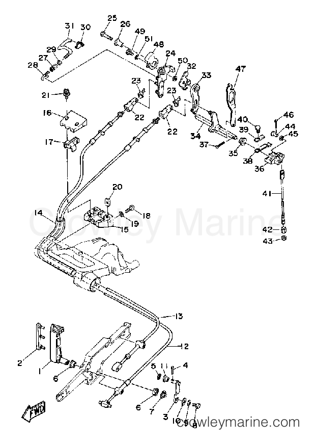 Yamaha Motors T9.9EXHQ - CONTROL ENGINE
