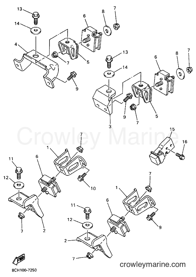 Yamaha Motors VT700 (8DM3) [020] - ENGINE BRACKET