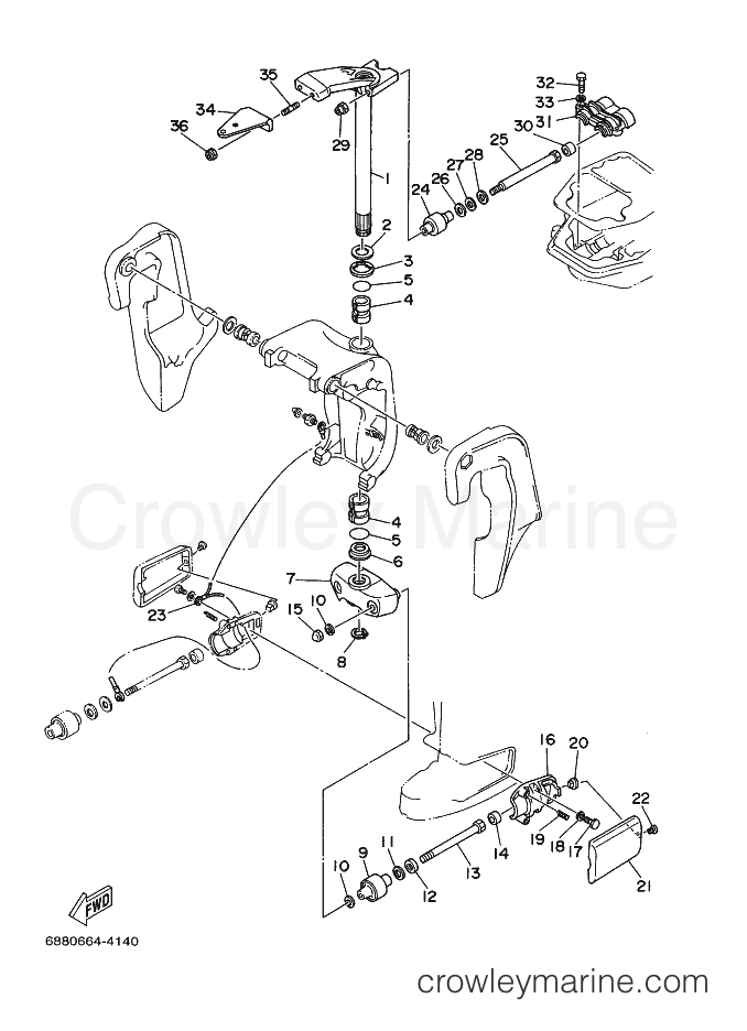 Yamaha Motors 85AEDX (6882) [140] - BRACKET 3