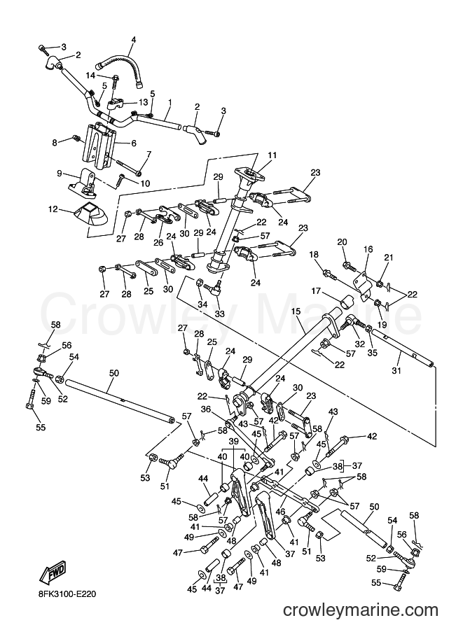 Yamaha Motors RS10MS (8GE1) [020] - STEERING