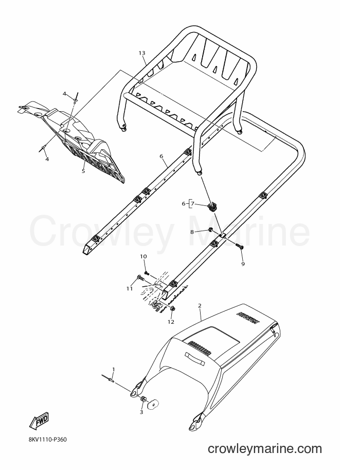 Yamaha Motors SRV10S (8KV1) [010] - BUMPER