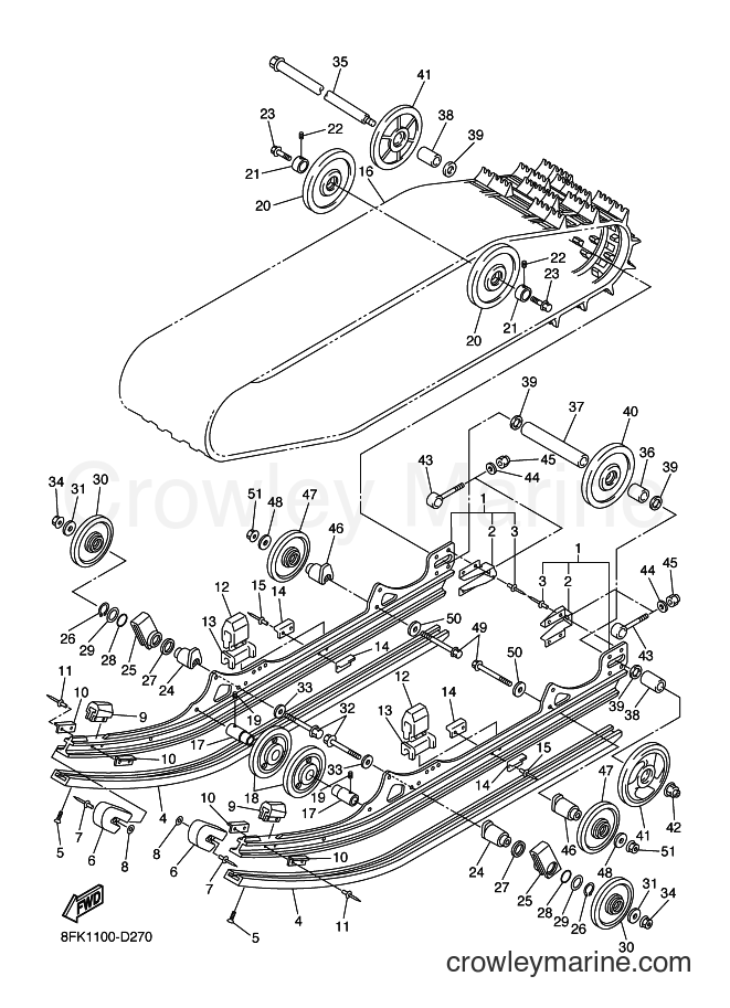 2006 Snowmobile RS10MS - RS10MS (8GE1) [020] - TRACK SUSPENSION 1