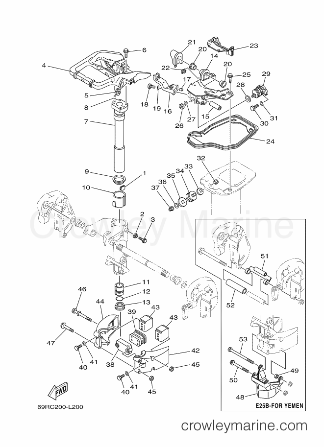 Yamaha Motors 25BMHL (69RC) [130] - BRACKET 2