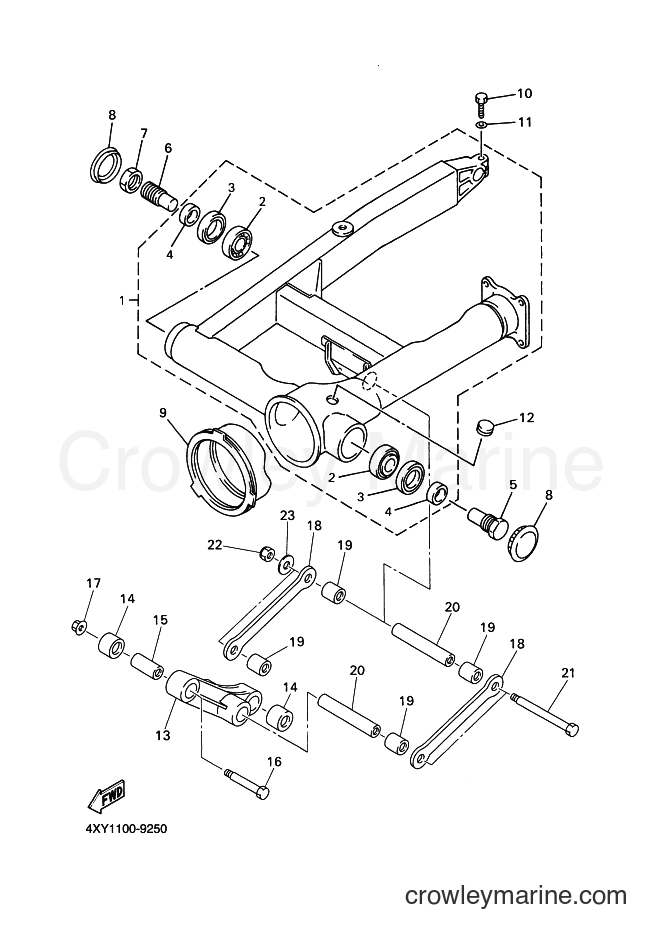 2000 Cruiser XVZ13TFL - XVZ13TFL (5MC3) [010] - REAR ARM