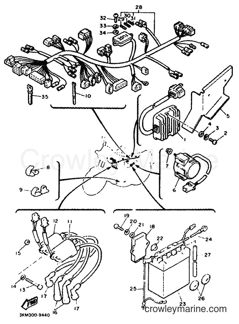 Yamaha Motors XJ600 (3KN2) [999] - ELECTRICAL 1