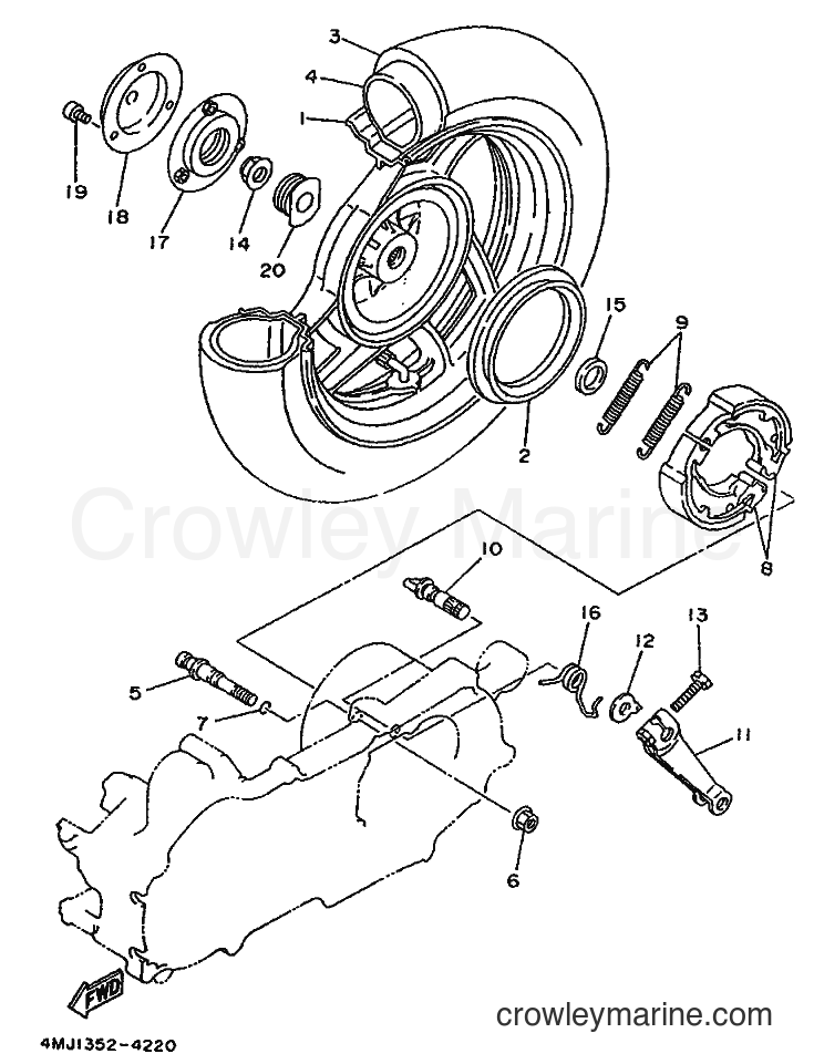 1994 Scooter YA50S - YA50S (4MJ4) [999] - REAR WHEEL