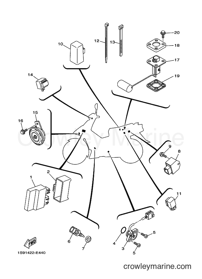 Yamaha Motors T135SEC (1S97) [010] - ELECTRICAL 2