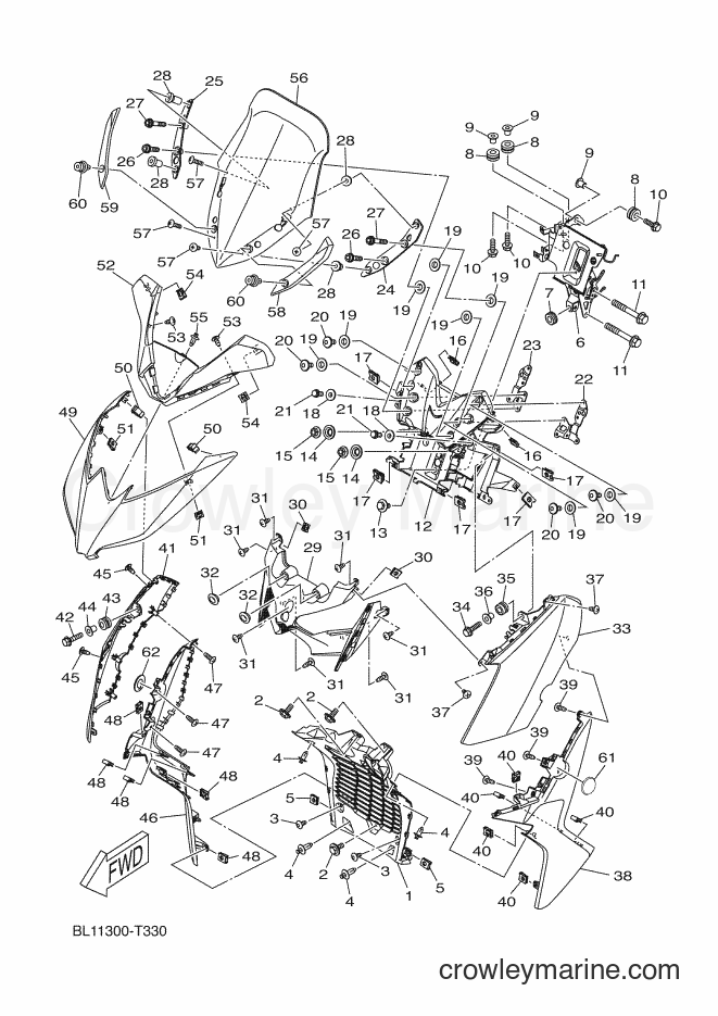 Yamaha Motors YP400RA (BL11) [060] - WINDSHIELD