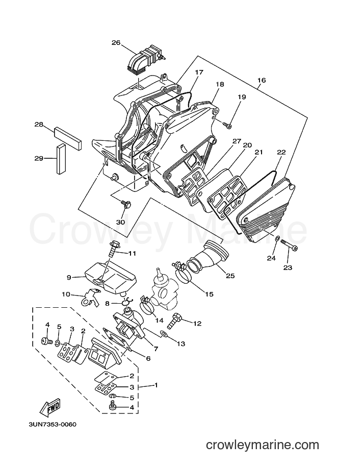 Yamaha Motors DT50LC (3UN7) [010] - INTAKE