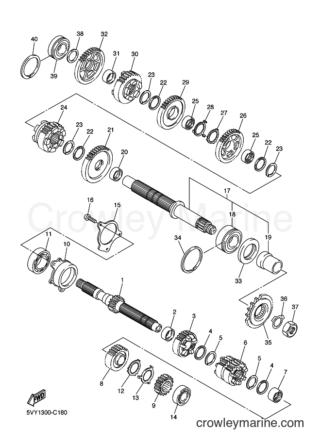 Yamaha Motors YZF-R1 (5VYC) [010] - TRANSMISSION