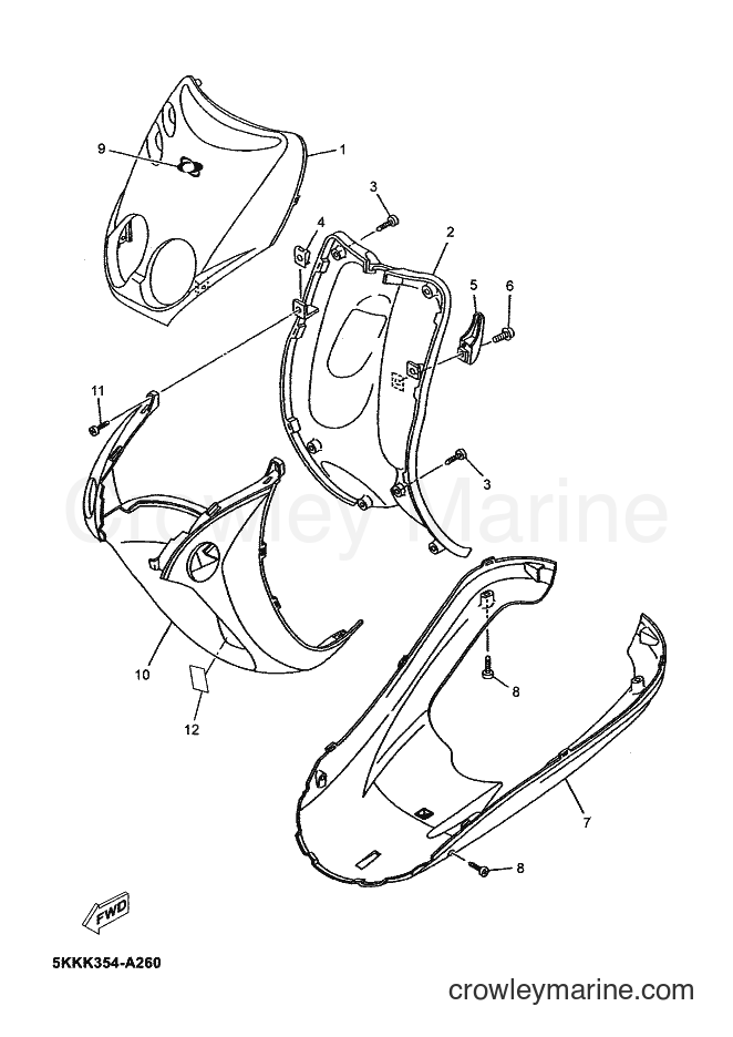 Yamaha Motors YN100 (5KKK) [050] - LEG SHIELD