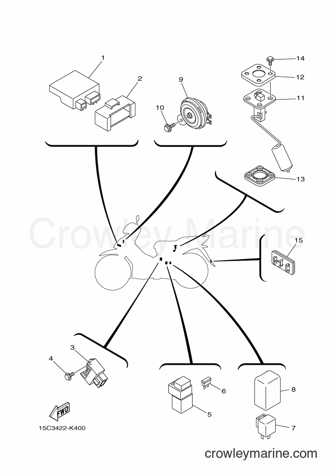 Yamaha Motors TK115 (15C3) [010] - ELECTRICAL 2