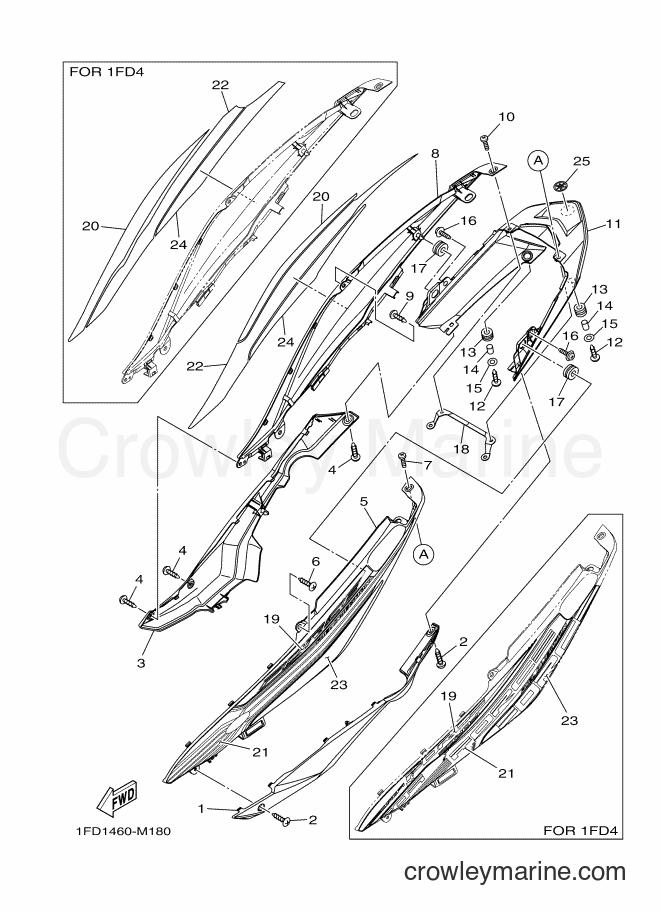 2013 Scooter T115FLSEC - T115FLSEC (1FD4) [010] - SIDE COVER