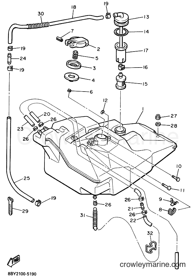2000 Snowmobile ET410TR - ET410TR (8BY7) [030] - FUEL TANK