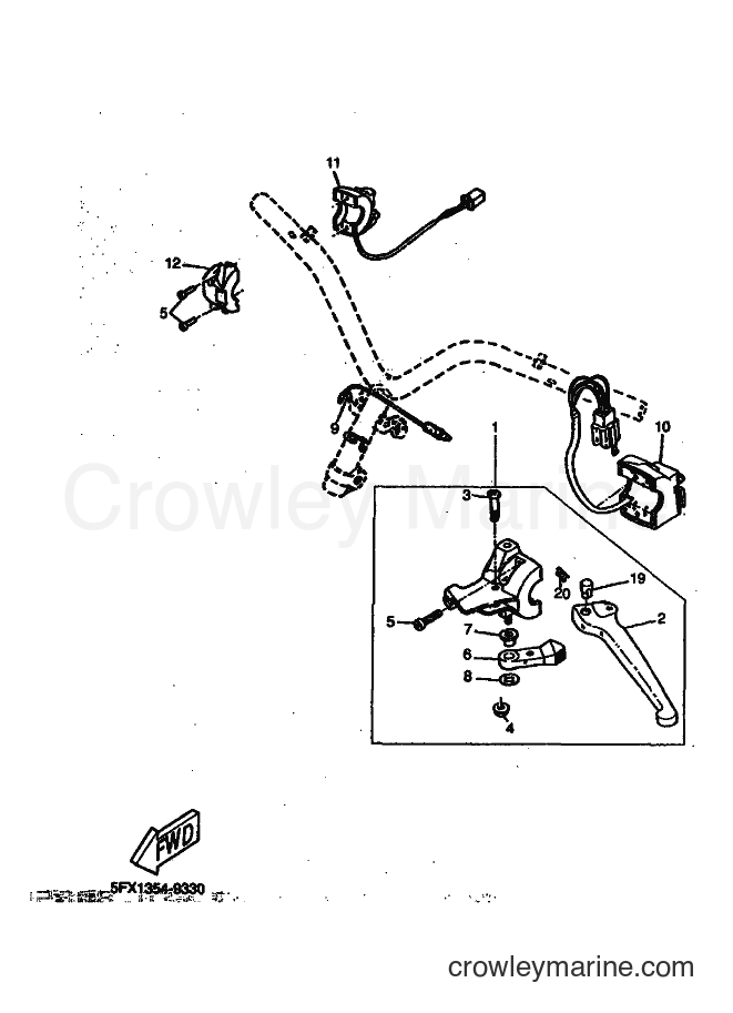 1999 Scooter CW50 - CW50 (4VVR) [010] - HANDLE SWITCH & LEVER