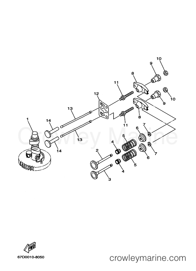 Yamaha Motors F4MLH (67D) [050] - VALVE