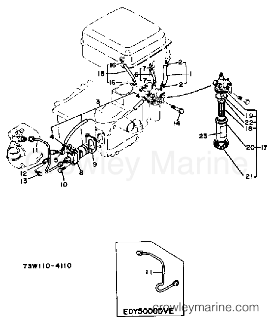 Yamaha Motors EDY5000DVE - FUEL PIPE
