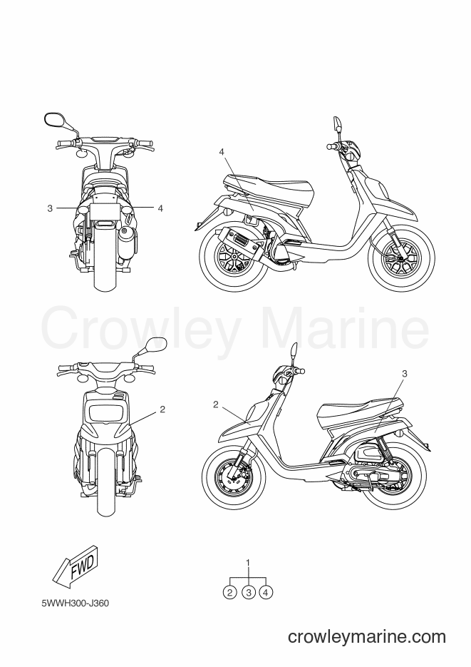 2011 Scooter CW50 - CW50 (5WWK) [030] - GRAPHIC & EMBLEM