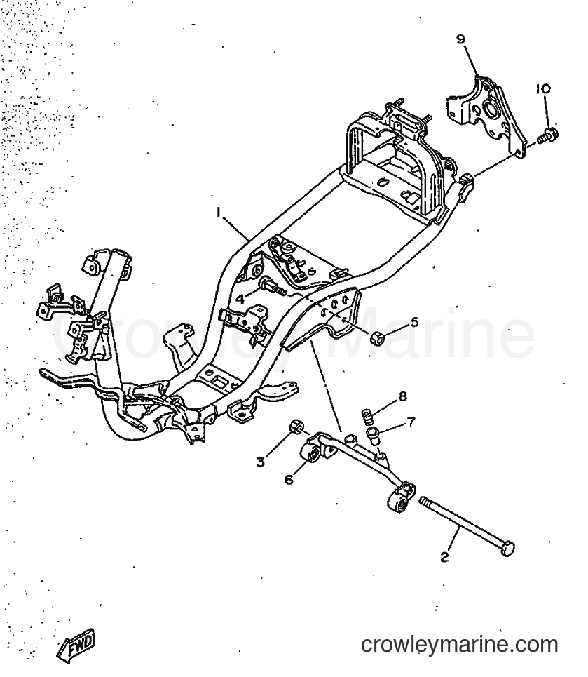 1996 Scooter CY50R - CY50R (3WG7) [999] - BASTIDOR