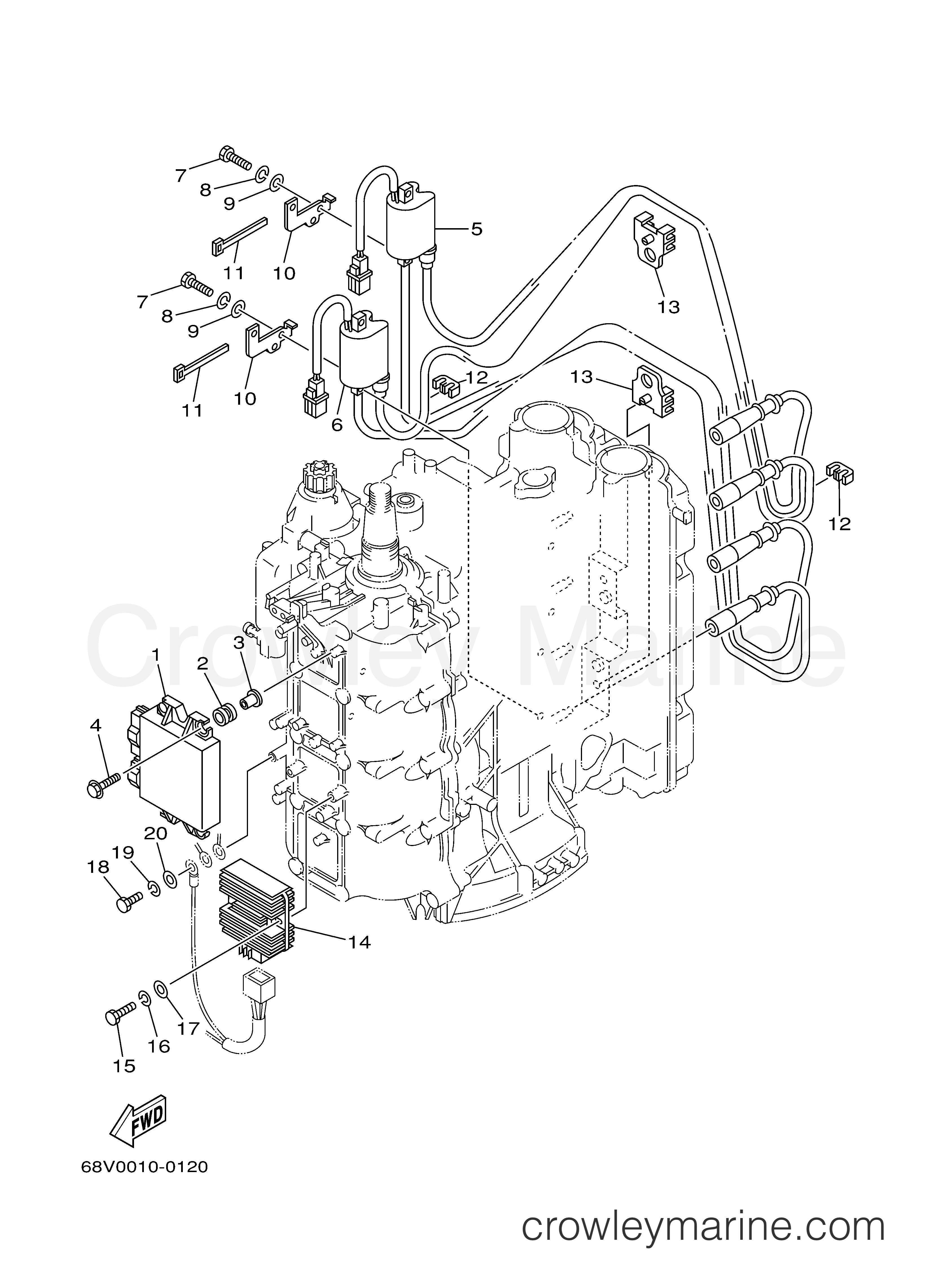 Yamaha Motors F115TLRY - ELECTRICAL 1