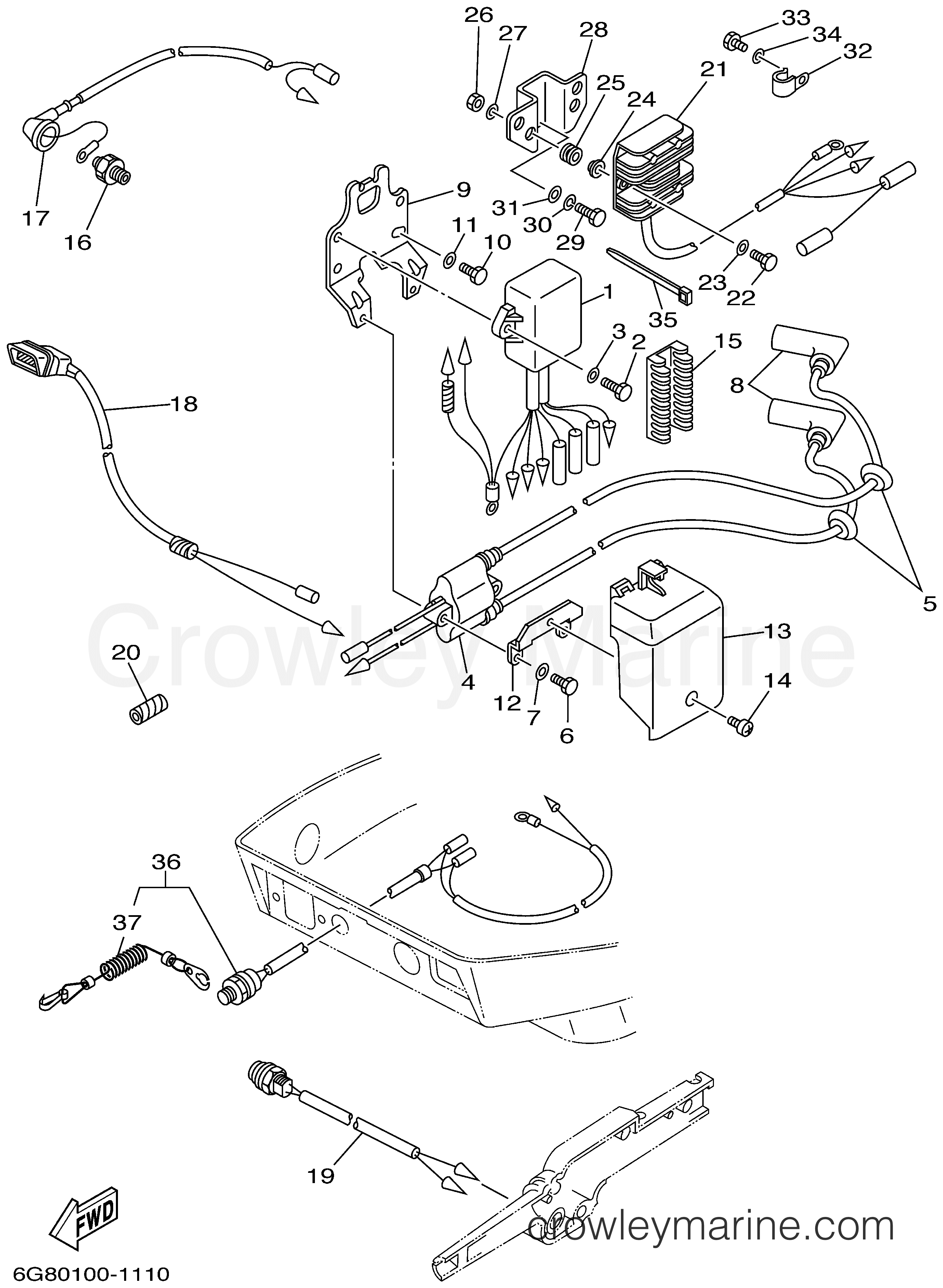 Yamaha Motors T9.9ELRA - ELECTRICAL 1
