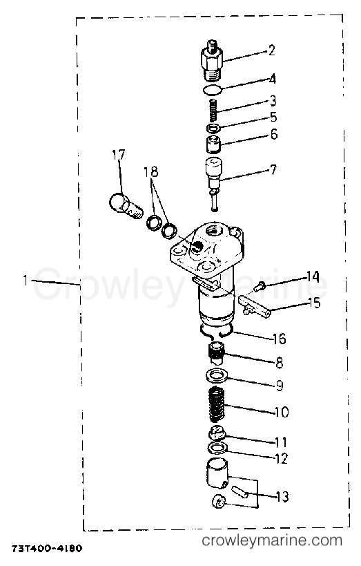 Yamaha Motors EDY5000DVE - INJECTION PUMP (SECTION PARTS)