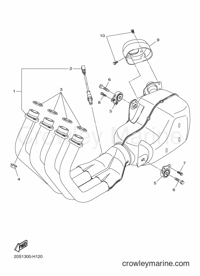 2014 Street Bike XJ6F - XJ6F (1CWP) [040] - EXHAUST