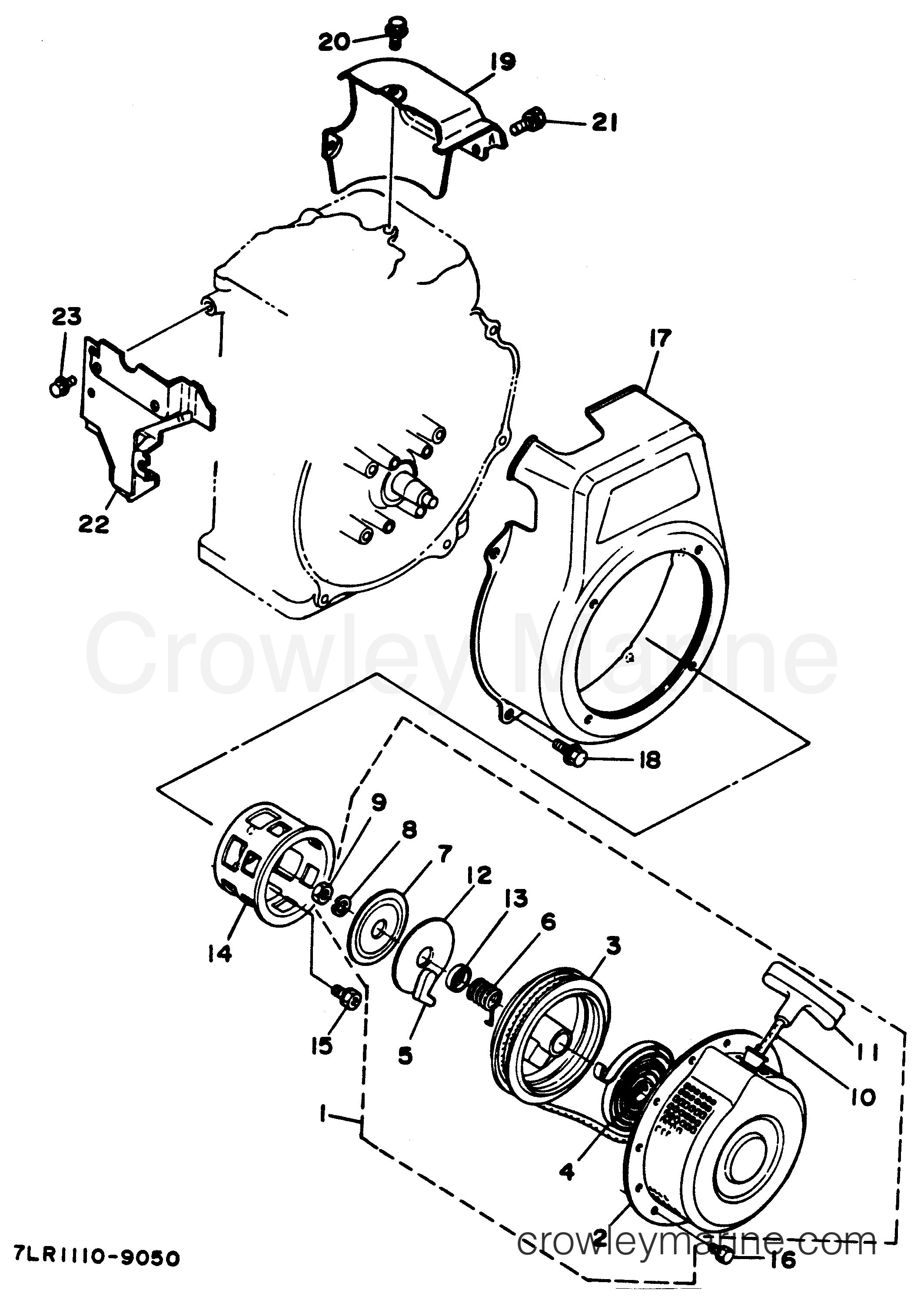 Yamaha Motors EF3800E 7LR - AIR SHROUD - STARTER
