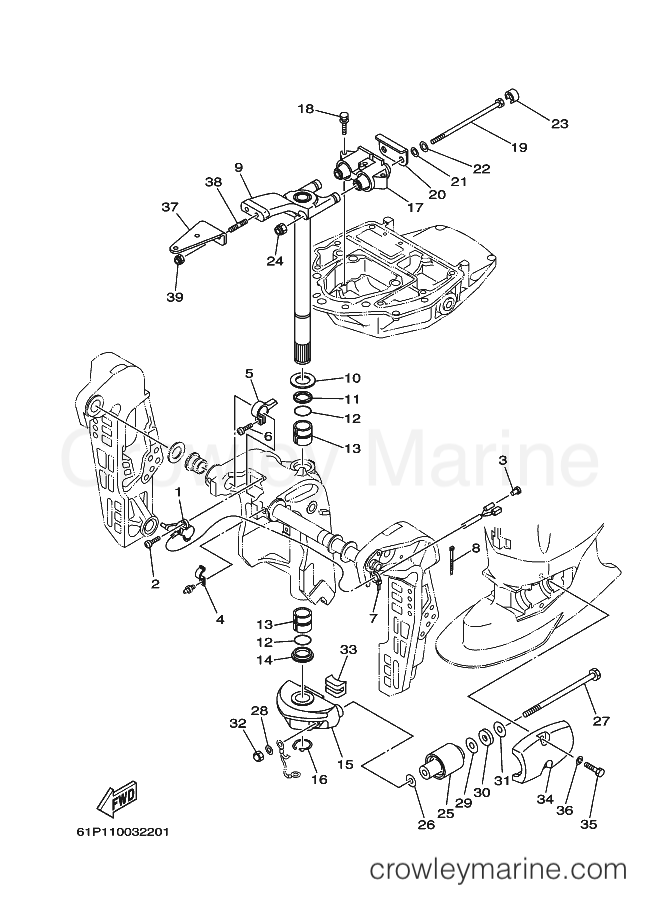 Yamaha Motors F80AETL (67G4) [030] - BRACKET 2