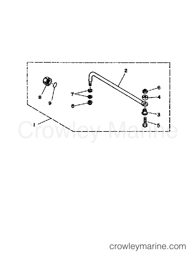 Yamaha Motors 115ETLF - STEERING GUIDE ATTACHMENT