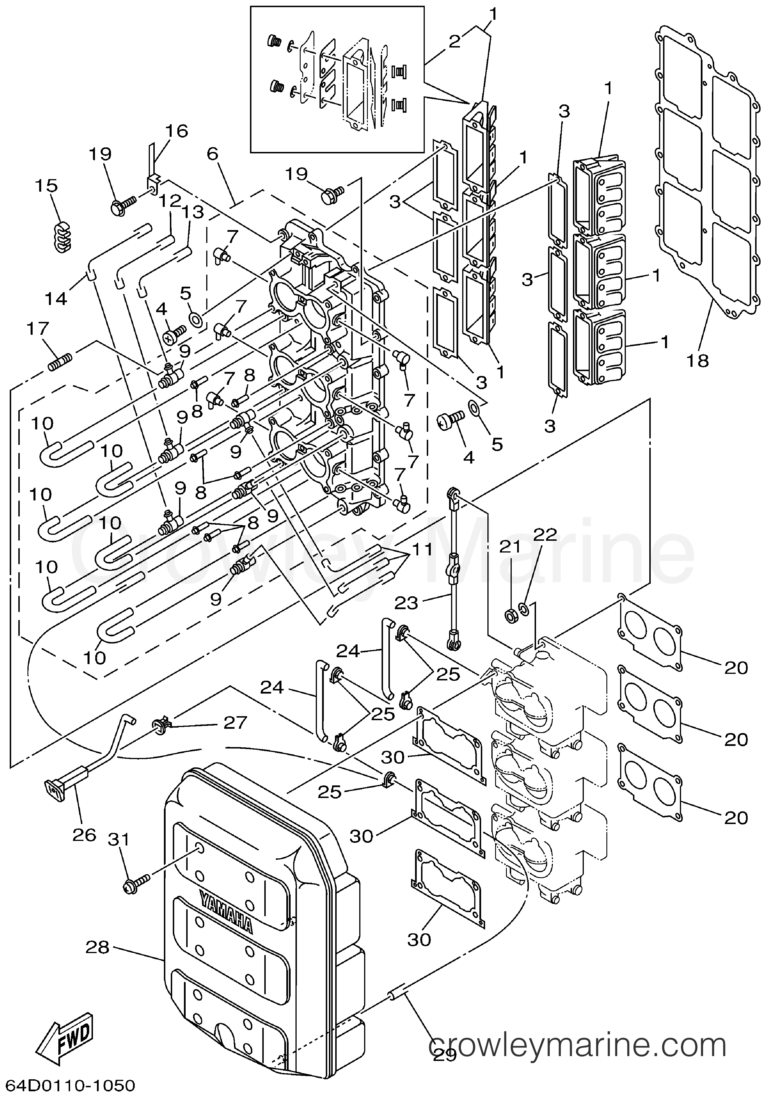 Yamaha Motors 150TXRA - INTAKE