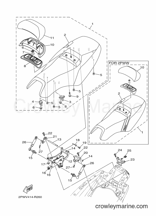 2016 Maxi-Scooter XP500A - XP500A (2PWV) [020] - SEAT