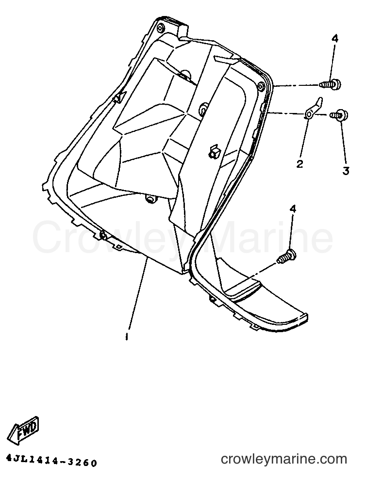 1995 Scooter YA50Z - YA50Z (4SC1) [999] - LEG SHIELD