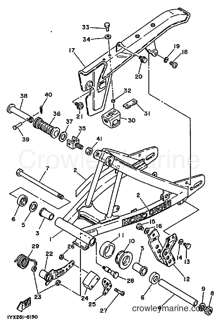 1991 Dirt Bike DT175 - DT175 (3FJ4) [010] - REAR ARM