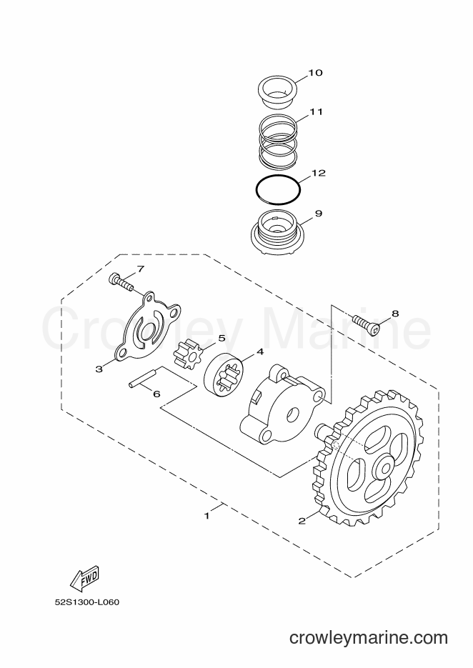 2016 Scooter HW151 - HW151 (52S3) [050] - OIL PUMP