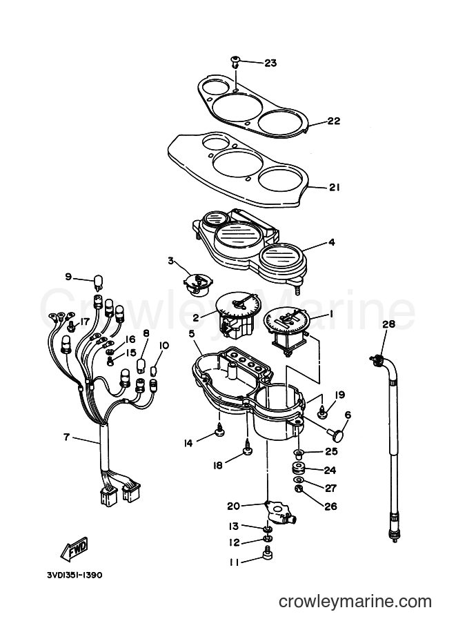1994 Street Bike TDM850 - TDM850 (4CM4) [999] - METER