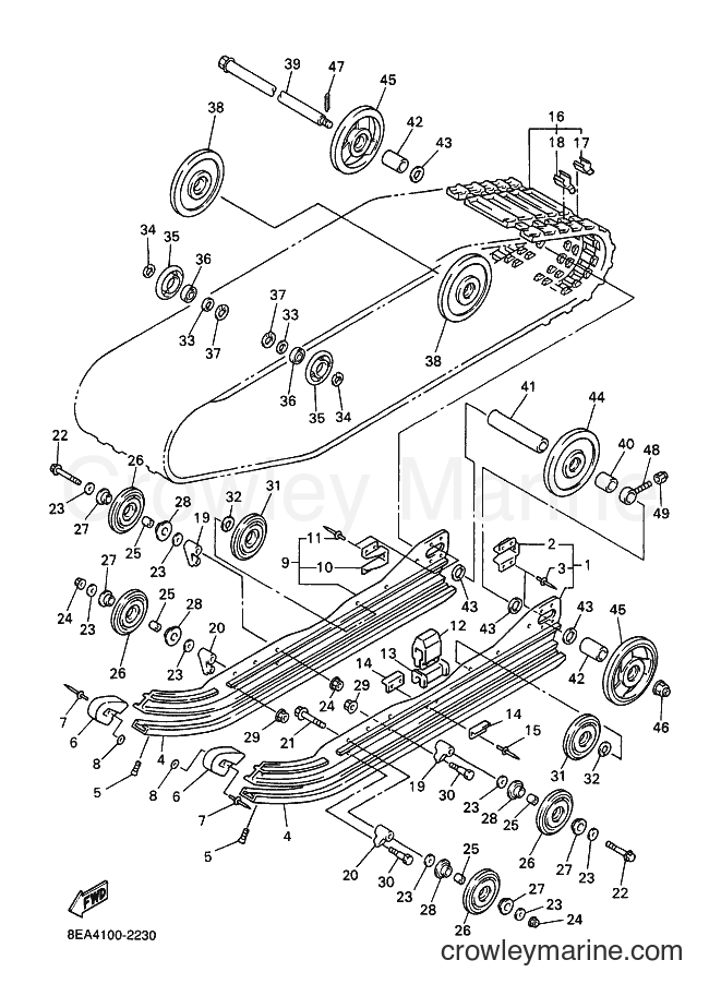 2002 Snowmobile SX600 - SX600 (8EA4) [020] - TRACK SUSPENSION 1