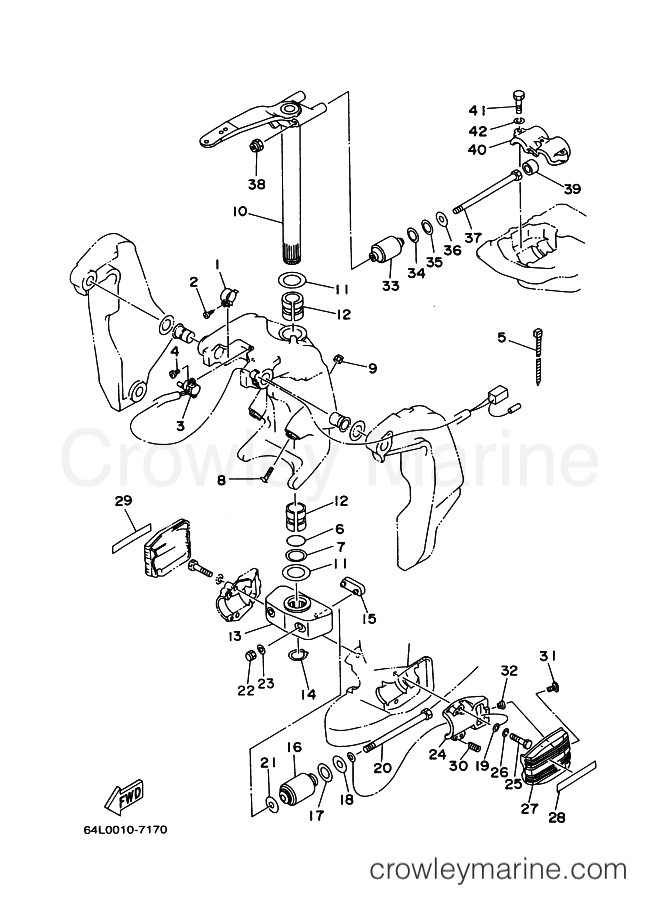 Yamaha Motors 200GETOL (64M2) [030] - BRACKET 2