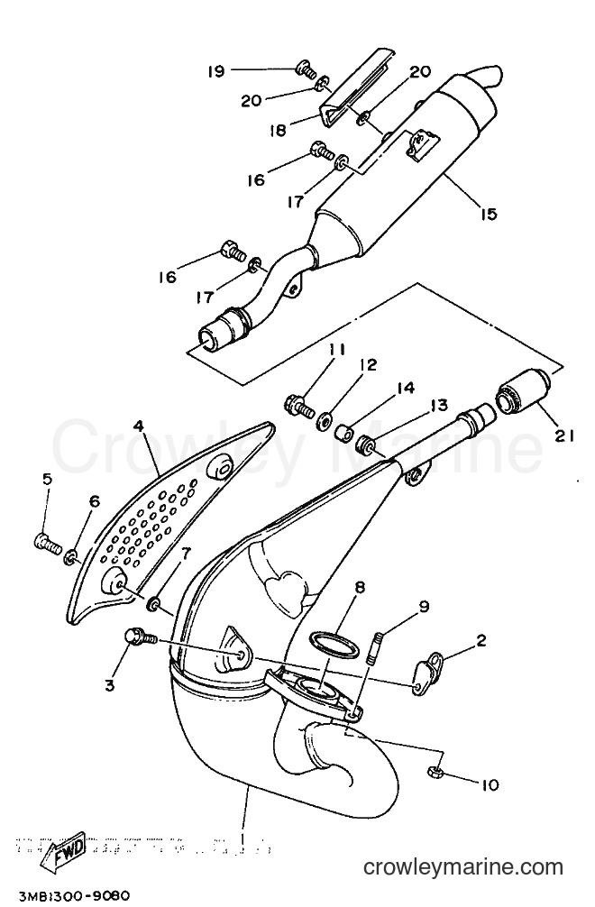 Yamaha Motors DT125R (3PY1) [999] - EXHAUST
