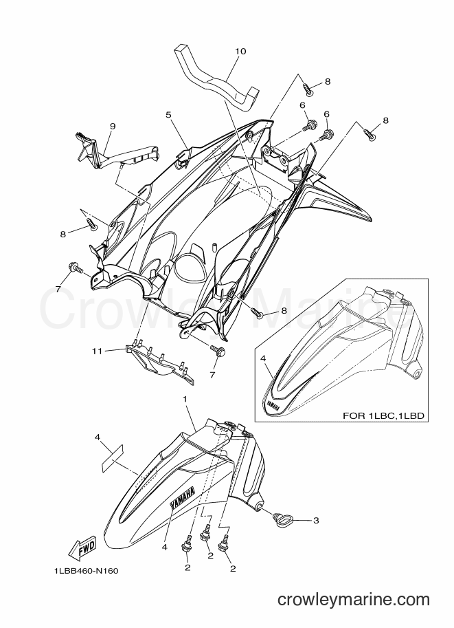 Yamaha Motors AL125FC (1LBC) [010] - FENDER