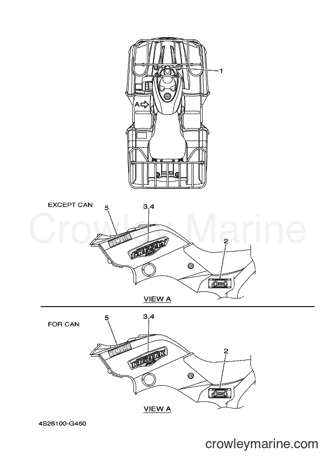2008 ATV YFM350FWAN - YFM350FWAN (4S2B) [010] - GRAPHICS